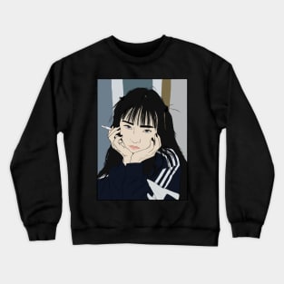 Girl with a cigarette Crewneck Sweatshirt